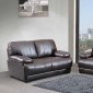 Sammy Sofa & Loveseat in Brown Bonded Leather w/Optional Chair