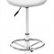 Black or White Set of 2 Barstools w/Crome Swivel Base