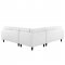 Empress EEI-1549 3pc Sectional in White Bonded Leather by Modway