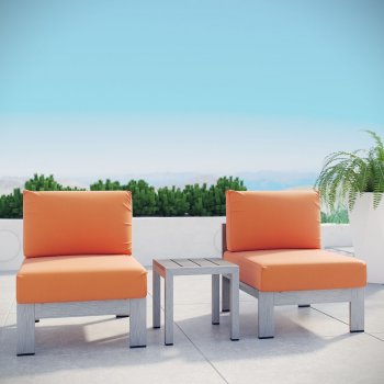 Shore Outdoor Patio 3Pc Set Choice of Color EEI-2598 by Modway [MWOUT-EEI-2598-Shore]