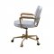 Siecross Office Chair 93172 in White Top Grain Leather by Acme