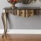 Bayley Console Table & Mirror Set 90126 in Bronze Taupe by Acme