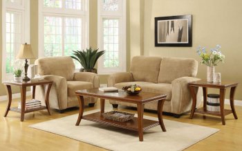 3239-31 Petrillo 3Pc Coffee Table Set by Homelegance in Cherry [HECT-3239-31 Petrillo]