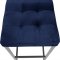 Nicola Counter Stool 904 Set of 2 Navy Velvet Fabric -Meridian