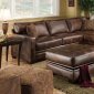 51270 Zelia Sectional Sofa in Bonded Leather Match by Acme