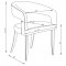 Tevlin Dining Table 108261 in White & Gold by Coaster w/Options