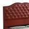 F9366 Bedroom 5Pc Set by Boss w/ Burgundy Faux Leather Bed