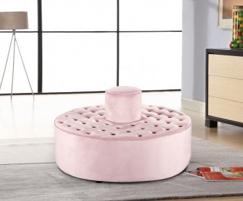 Banquet Velvet Roundabout in Pink Velvet by Meridian [MRO-104 Banquet Pink]