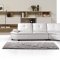 Cosmo 443002 Sectional Sofa in White Bonded Leather by New Spec