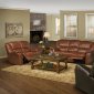 Walnut Leather Classic Motion Sofa & Loveseat Set w/Options