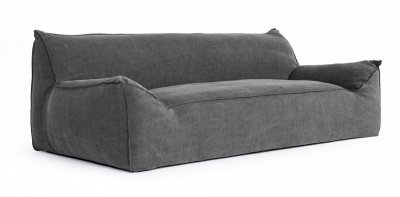 Bevan Sofa in Dark Grey Fabric by VIG