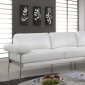 Eilidh Sectional Sofa CM6422WH in White Breathable Leatherette