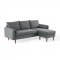 Revive Sectional Sofa in Gray Fabric by Modway