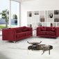 Isabelle 612 Sofa in Burgundy Velvet Fabric w/Options