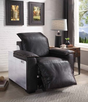 Nernoss Power Recliner 59943 in Dark Brown Leather by Acme [AMAC-59943 Nernoss]