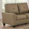 Hecla Sofa & Loveseat 52850 in Waterproof Brown Fabric by Acme