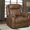 U7303C Motion Sofa in Walnut Leather Gel by Global w/Options