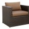 Olina Outdoor Patio CM-OS1820BR 5Pc Set w/ 2 Tables in Brown