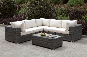 Somani CM-OS2128-13 Outdoor Patio Sofa & Coffee Table Set [FAOUT-CM-OS2128-13-Somani]