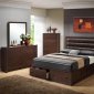 Remington 202311 Bedroom Set 6Pc by Coaster in Cappuccino