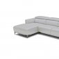 Sansa Sectional Sofa 5167B in Grey Half Leather by VIG