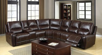 Keystone Motion Sectional Sofa CM6559 in Bonded Leather Match [FASS-CM6559 Keystone]