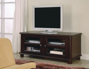 Cappuccino Finish Contemporary Tv Stand W/Storage [CRTV-700610]