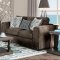 Pauline Sofa SM3076 in Brown Linen-Like Fabric w/Options