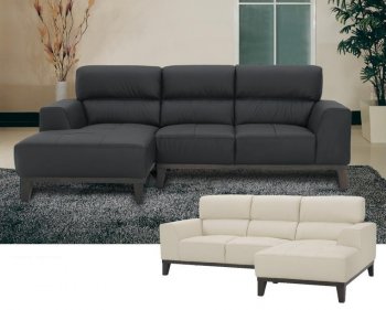 Solace Sectional Sofa by Beverly Hills in Full Leather [BHSS-Solace]