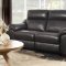 Renzo Power Recliner Sofa 9805DG in Dark Gray by Homelegance