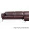 Orchard Sectional Sofa Brown Leather by Beverly Hills