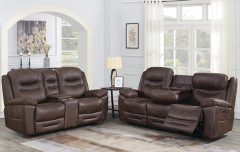 Hemer Motion Sofa 603331PP in Chocolate by Coaster w/Options [CRS-603331PP-Hemer]