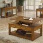 Light Brown Finish Modern Lift Top Coffee Table w/Options