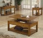 Light Brown Finish Modern Lift Top Coffee Table w/Options