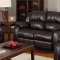 7262 Reclining Sofa Dark Brown Bonded Leather w/Optional Item