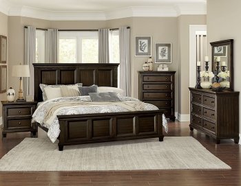 Birman Bedroom Set 1768 in Espresso by Homelegance w/Options [HEBS-1768-Birman]