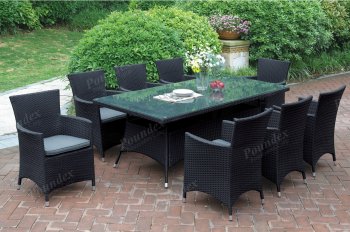 222 Outdoor Patio 9Pc Table Set by Poundex w/Options [PXOUT-222]