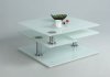 8052 White Starphire Glass Motion Cocktail Table by Chintaly