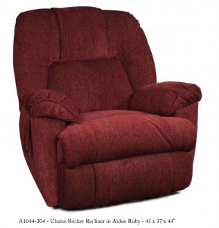 Ruby Fabric Modern Parachute Pull Chaise Rocker Recliner