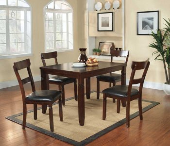 2469 Oklahoma 5Pc Dining Table by Homelegance in Espresso [HEDS-2469 Oklahoma]