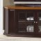 Espresso Finish Traditional Corner TV Stand w/Honey Oak Top