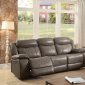 Page Power Motion Sofa CM6561 in Gray Top Grain Leather w/Opt