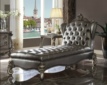 Versailles Chaise Lounge 96825 in Antique Platinum by Acme [AMCL-96825-Versailles]