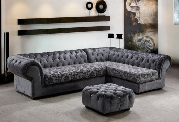 Metropolitan Sectional Sofa 0669-1 in Grey Fabric by VIG [VGSS-0669-1 Metropolitan Grey]