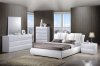 8269 Bailey Bedroom in White by Global w/Platform Bed & Options