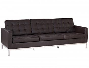 Loft Leather Sofa in Brown by Modway w/Options [MWS-Loft Brown]