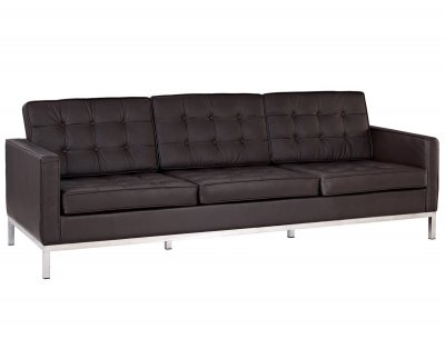 Loft Leather Sofa in Brown by Modway w/Options