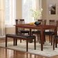 Schaffer 6Pc Dining Set 2513 by Homelegance in Espresso