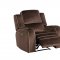 U8087 Power Reclining Sofa Set Brown Velvet by Global w/Option