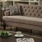 F6528 Sofa & Loveseat Set in Mocha Fabric by Boss